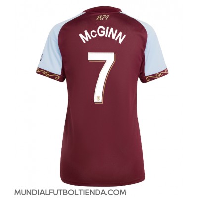 Camiseta Aston Villa John McGinn #7 Primera Equipación Replica 2025-26 para mujer mangas cortas Camiseta Aston Villa John McGinn #7 Primera Equipación Replica 2025-26 para mujer mangas cortas